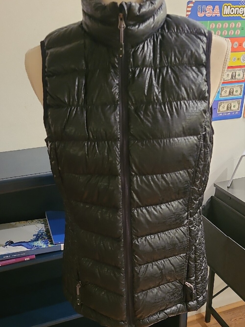 32 Degrees Black Quilted Packable Women's Vest